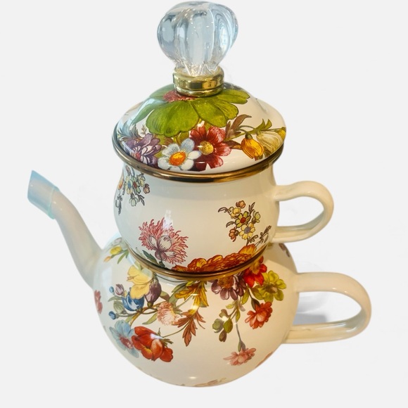 MacKenzie-Childs Flower Market High Tea Set - Picture 1 of 8